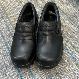 Kids Black Slip-On Shoes